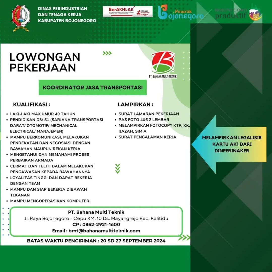 Koordinator Jasa Transportasi